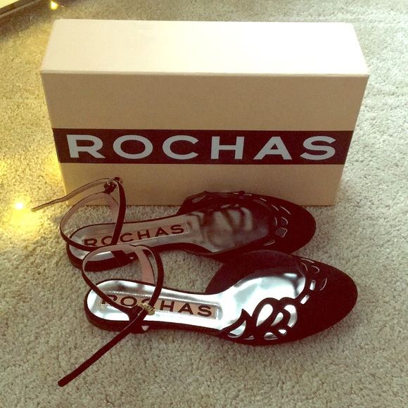 Rochas Shoes - Rochas ankle strap flats